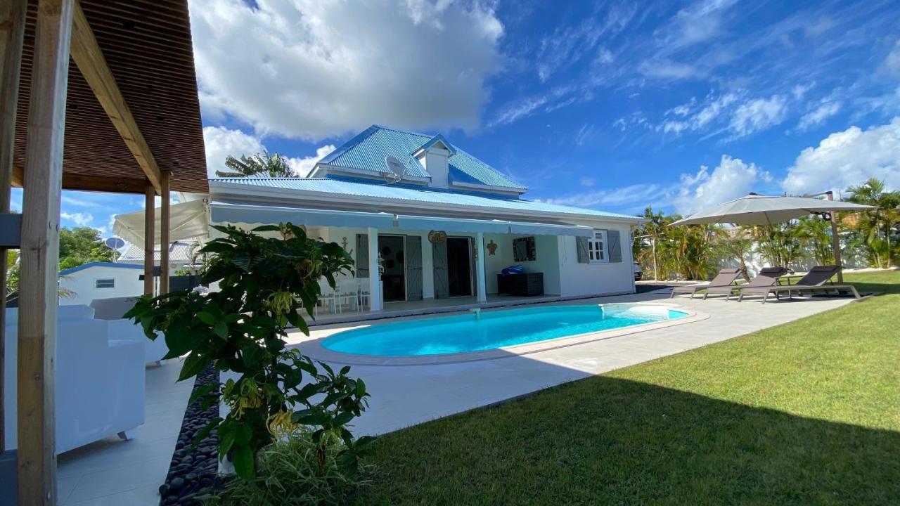 Villa Nomilou Beach Avec Acces Direct Plage Saint-Francois  Kültér fotó