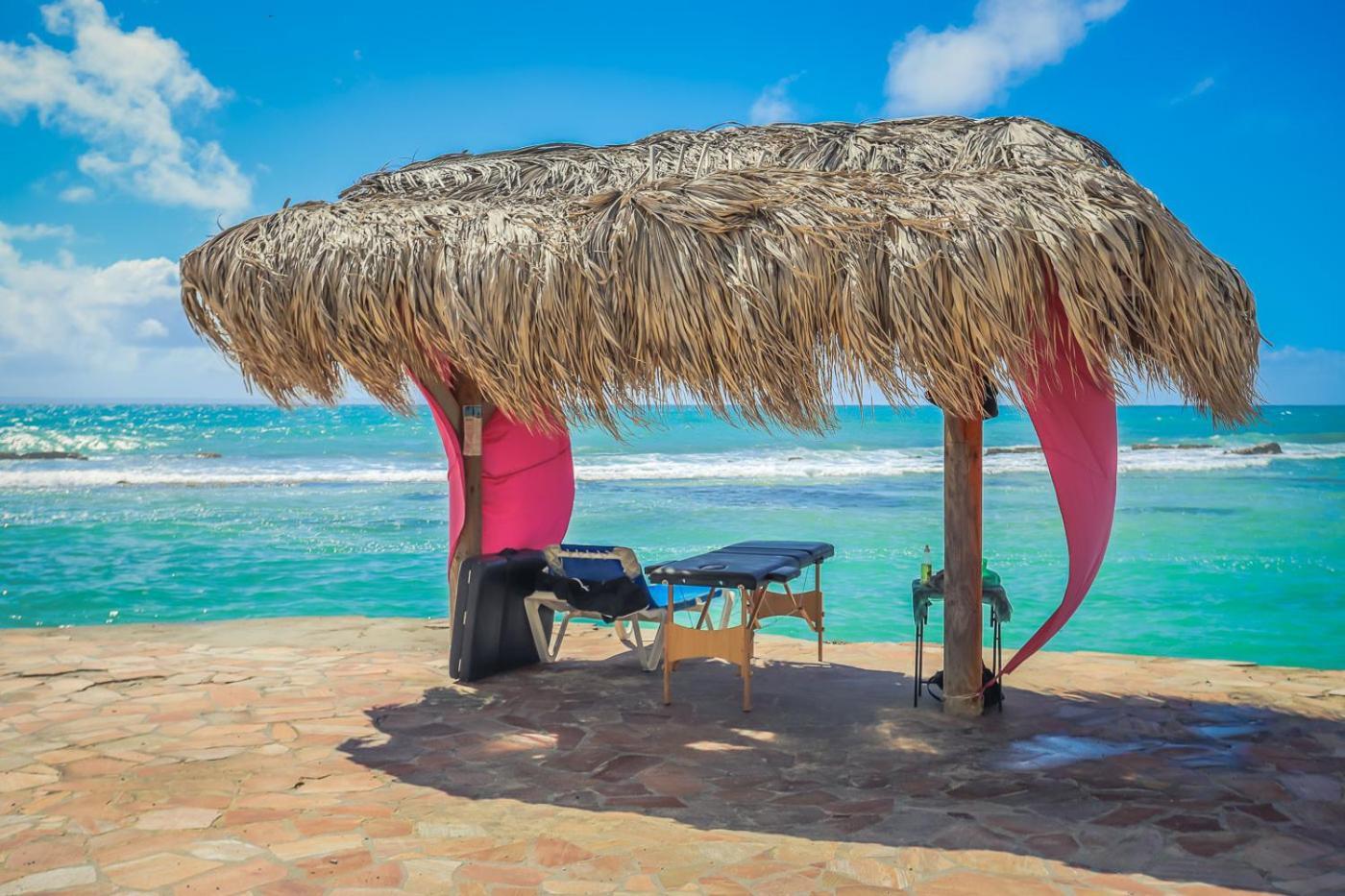 Villa Nomilou Beach Avec Acces Direct Plage Saint-Francois  Kültér fotó
